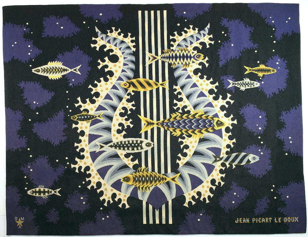 Jean Picart Le Doux Mid-Century Aubusson Tapestry For Sale