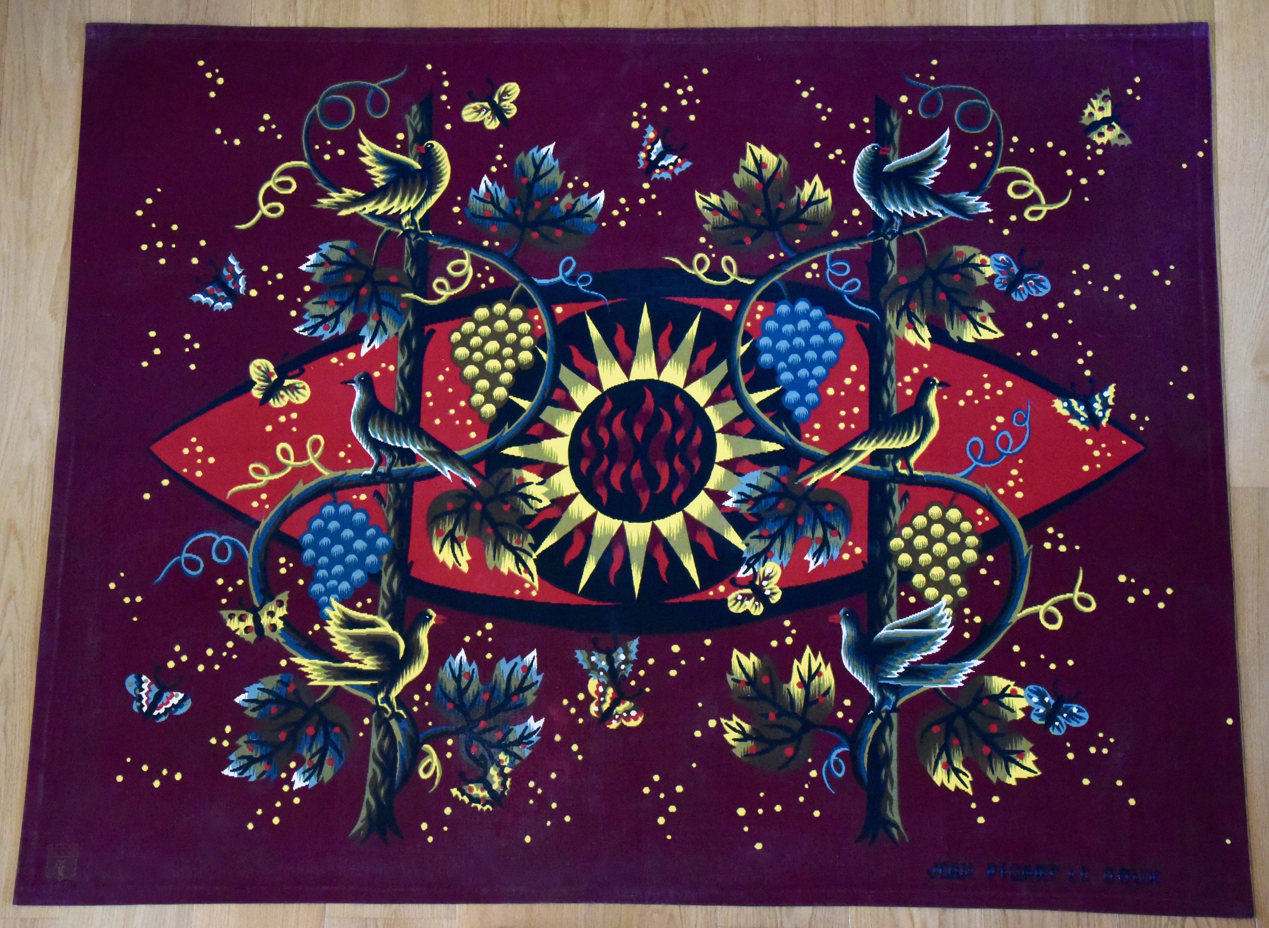 Midcenturry tapestry by Jean Picart le Doux, limited edition. 
