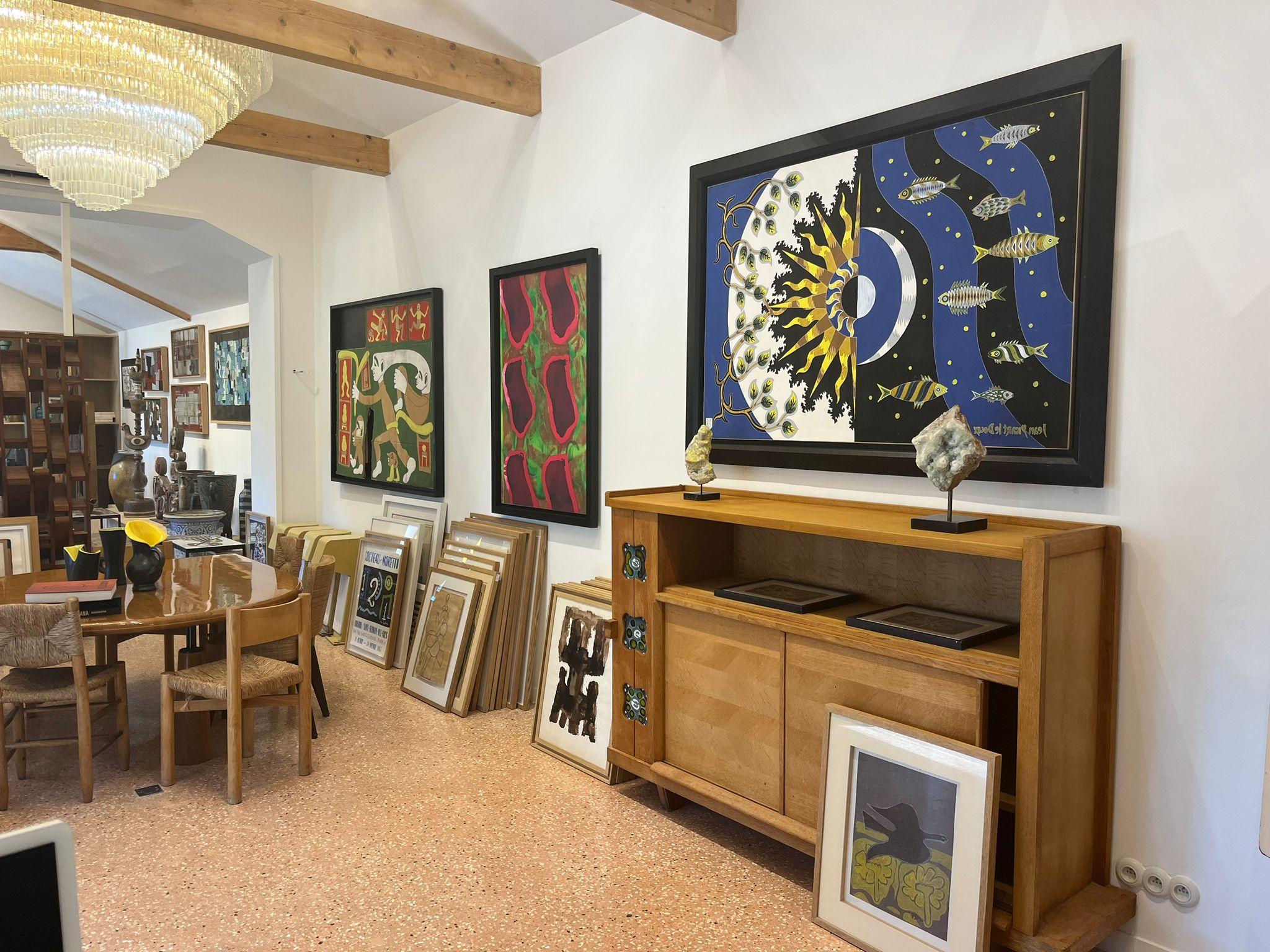Tierra, sol, luna, mar - Painting de Jean Picart Le Doux