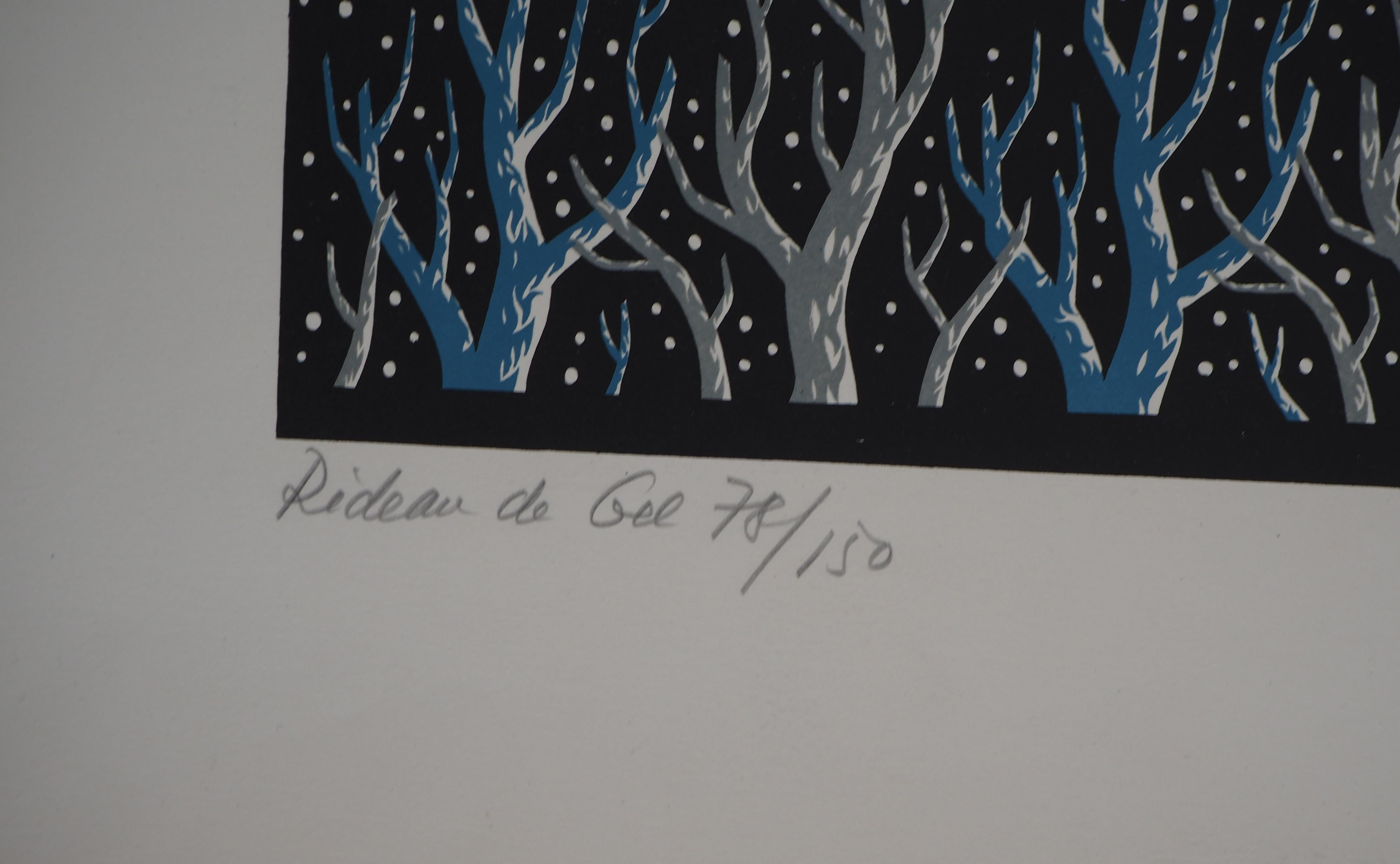 Jean Picart Le Doux
Tenda antigelo

Litografia originale
Firmato a matita
Numerato /150
Su pergamena   63 x 48 (c. 24 x 18nch)

Ottime condizioni, leggeri segni di manipolazione