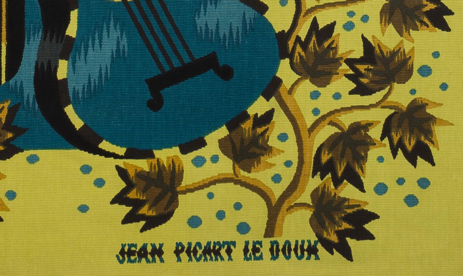A modernist decorative wool panel by Jean Picart Le Doux (1902-1982) entitled 