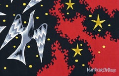 Tapiz Jean Picart Le Doux - Vuelo nocturno II - Atelier Picaud -  N° 1403