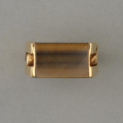 Jean Pierre Brun Gold and Tiger's Eye Ring