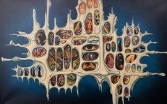 Recuerdos de infancia de Jean-Pierre BURQUIER - Óleo sobre lienzo - 129x80 cm