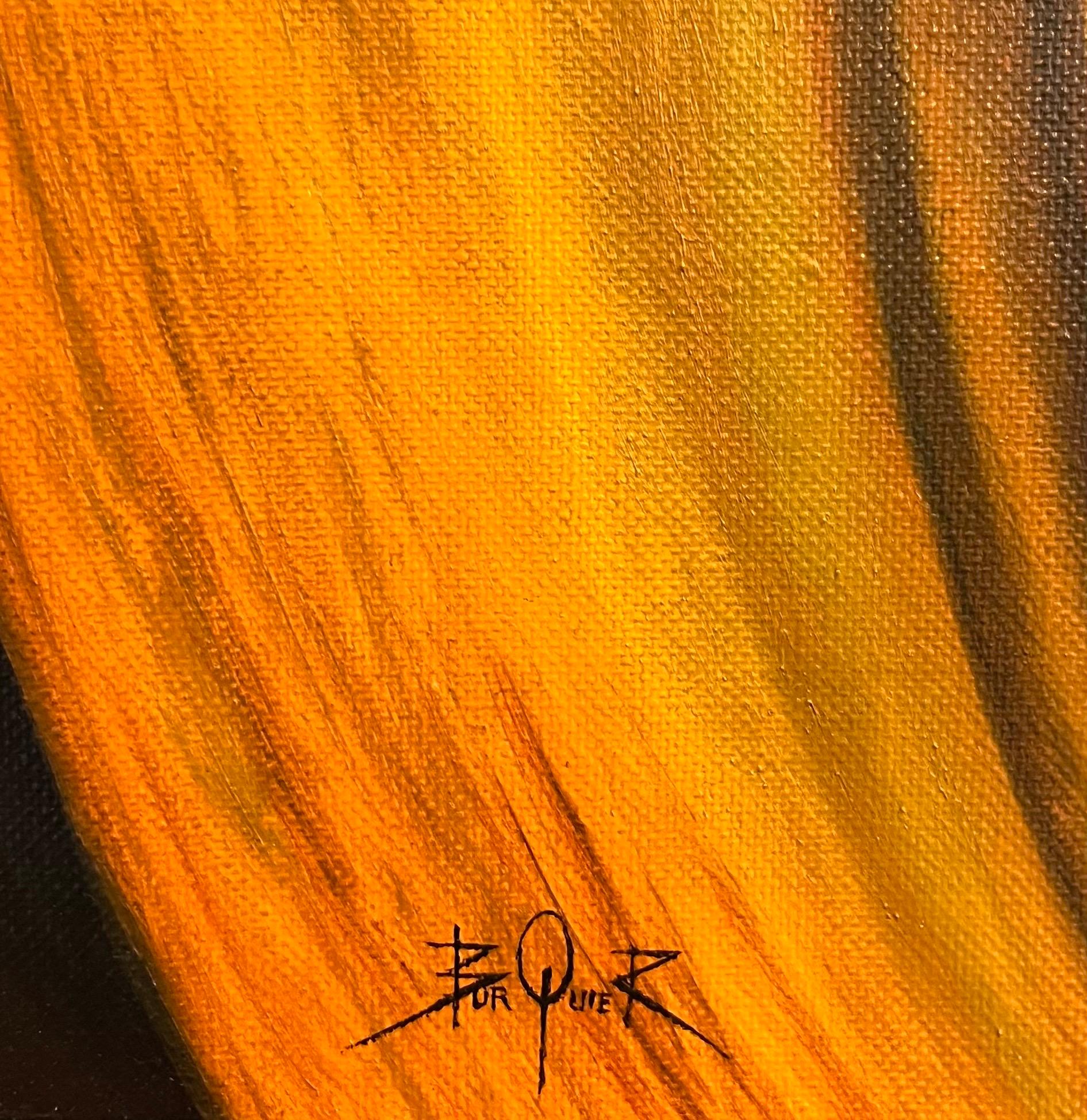 Maelstrom Space von Jean-Pierre BURQUIER - Öl auf Leinwand - 92x60 cm im Angebot 1