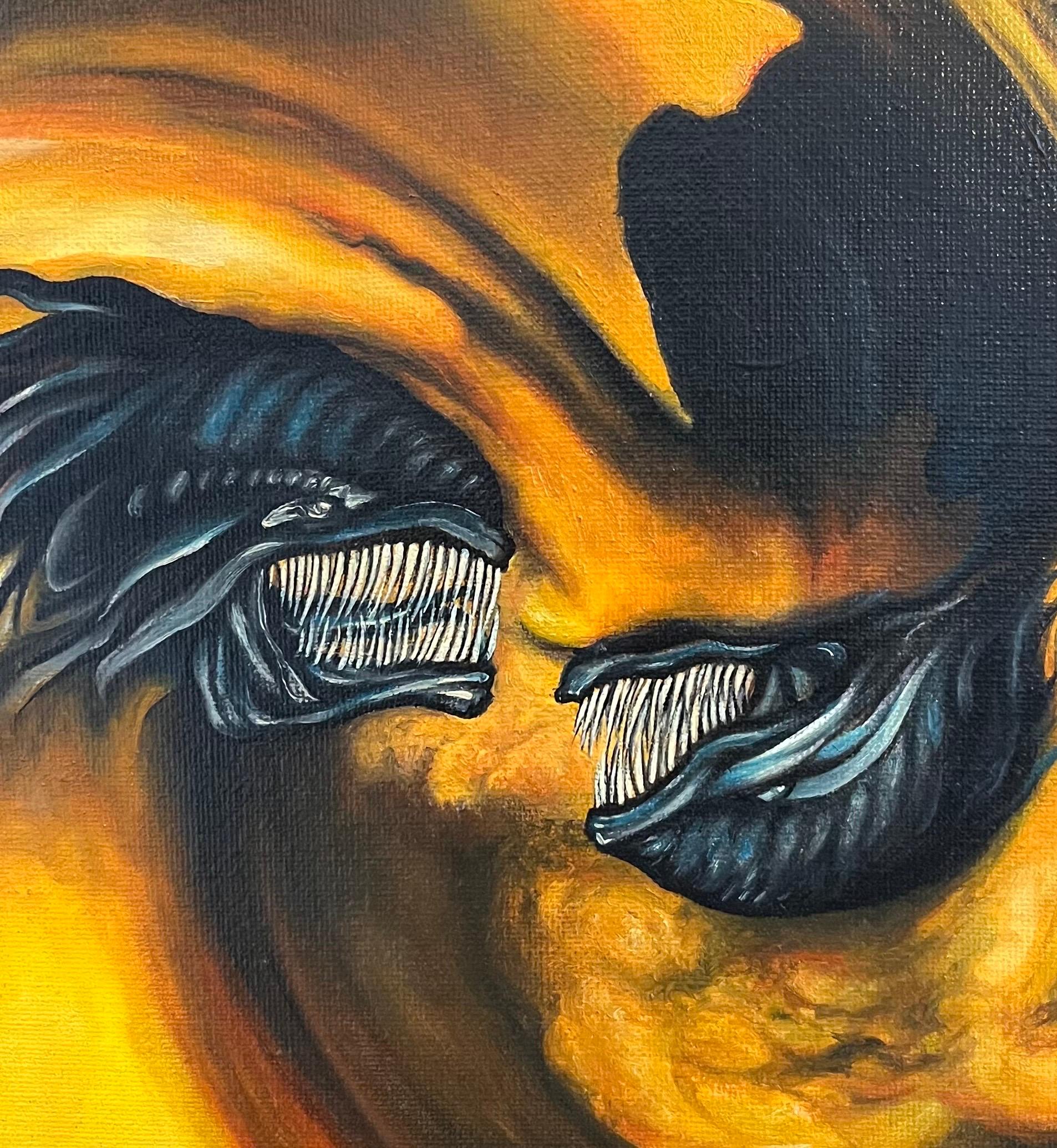 Maelstrom Space von Jean-Pierre BURQUIER - Öl auf Leinwand - 92x60 cm im Angebot 3