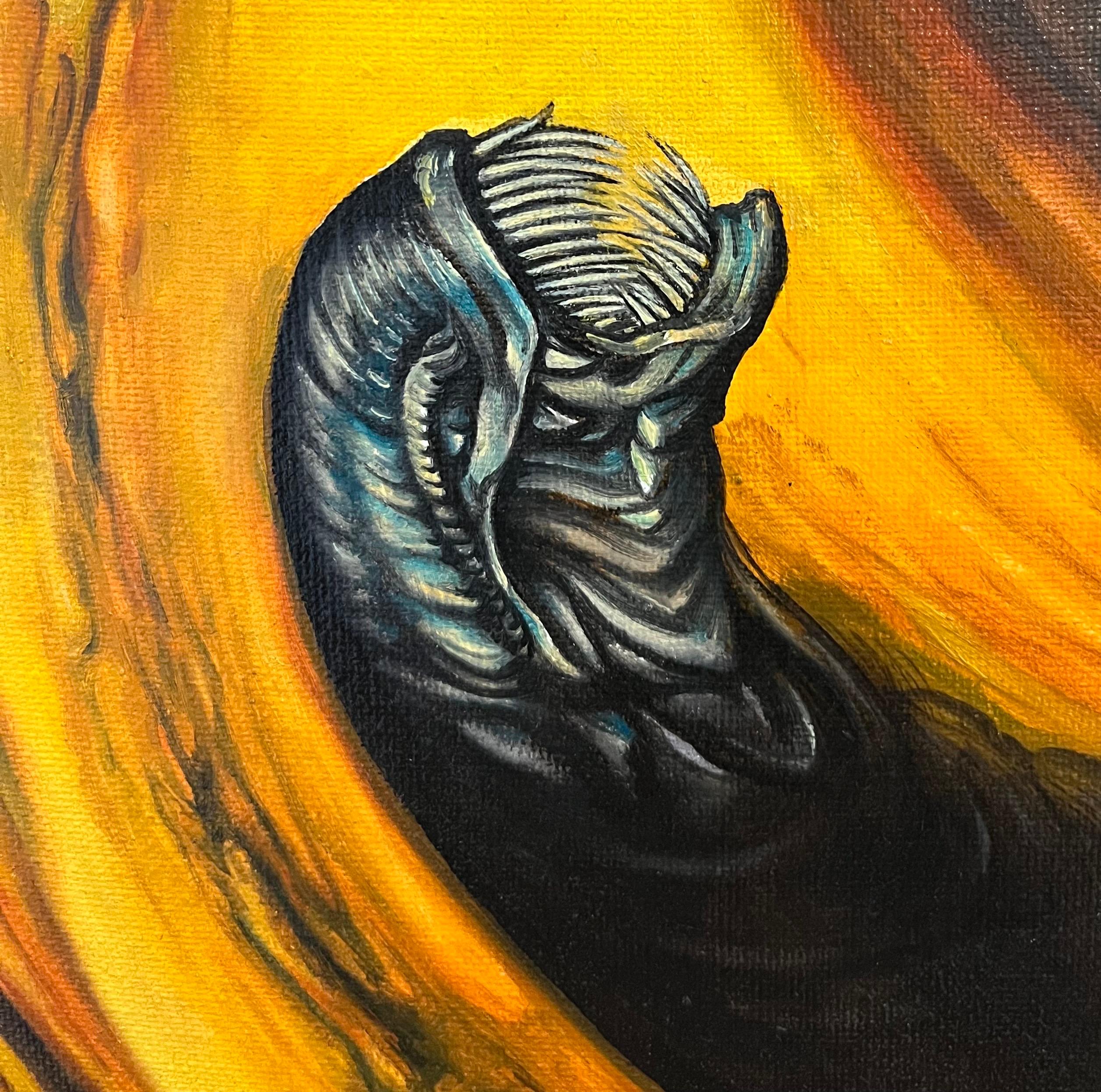 Maelstrom Space von Jean-Pierre BURQUIER - Öl auf Leinwand - 92x60 cm im Angebot 4