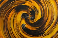 Maelstrom Space de Jean-Pierre BURQUIER - Óleo sobre lienzo - 92x60 cm