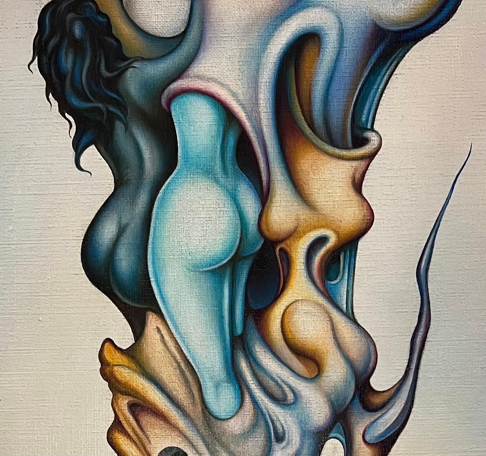 The Tree of Life by Jean-Pierre BURQUIER - Oil on Canvas - 81x65 cm For Sale 3