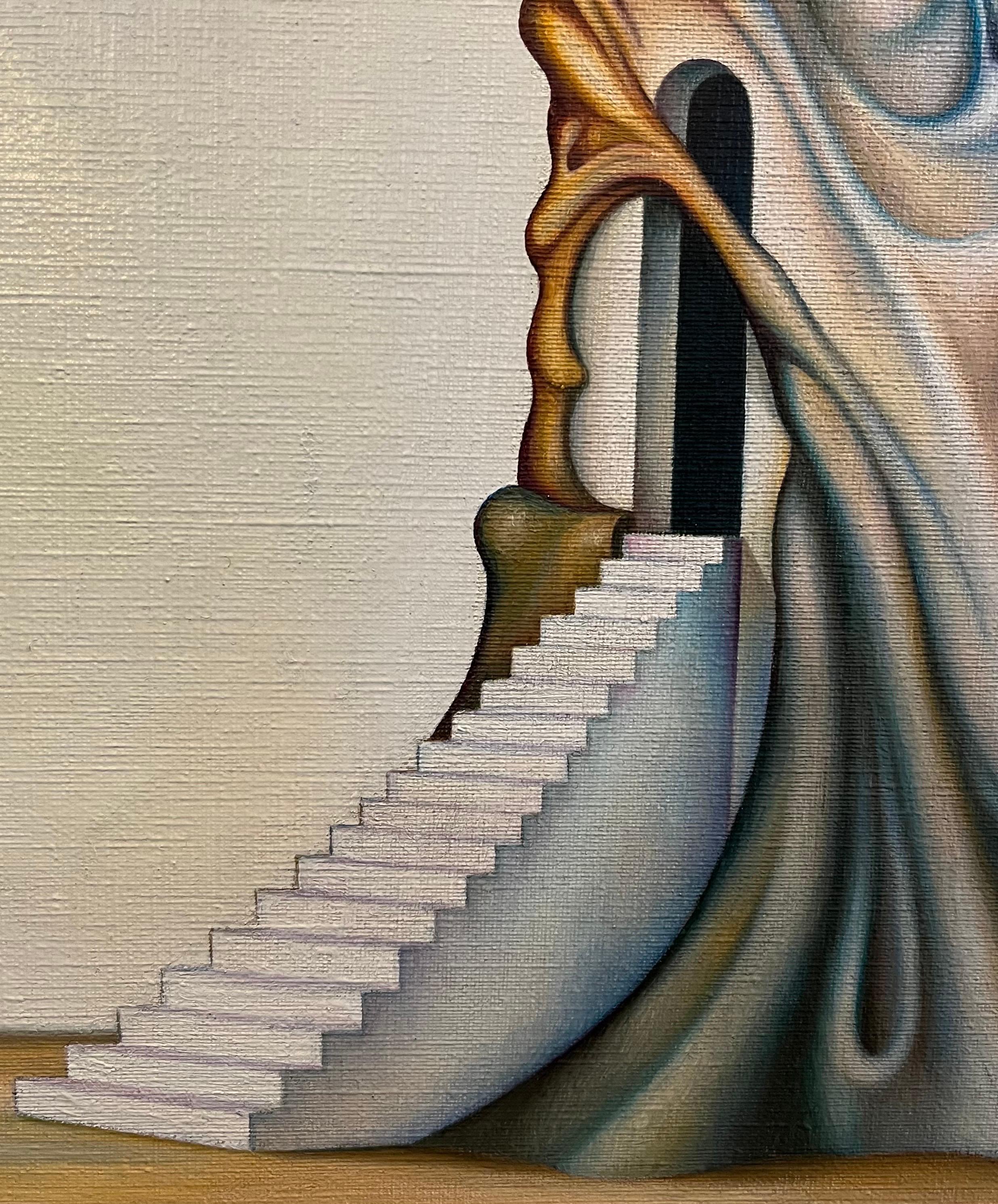 The Tree of Life by Jean-Pierre BURQUIER - Oil on Canvas - 81x65 cm For Sale 6