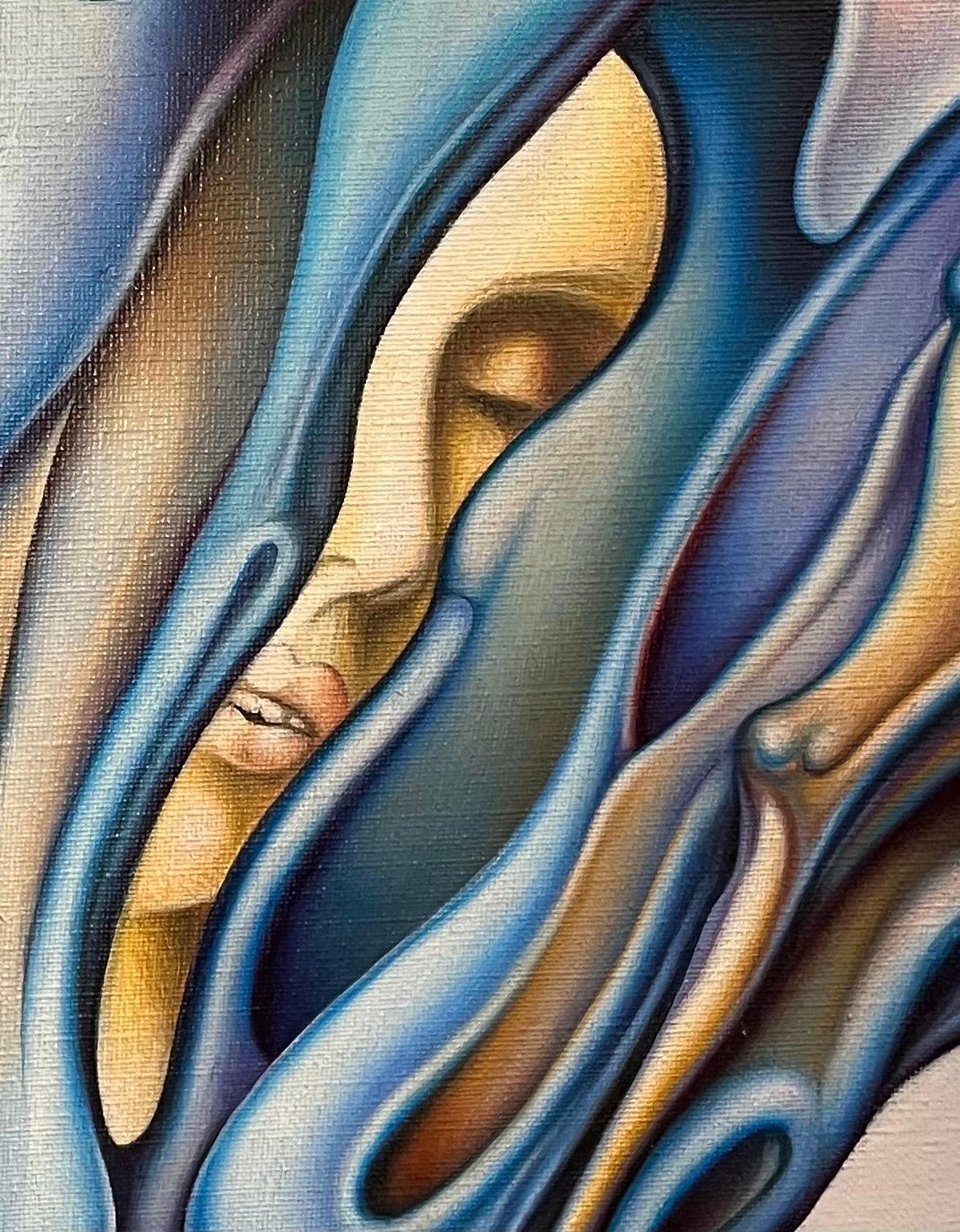 The Tree of Life by Jean-Pierre BURQUIER - Oil on Canvas - 81x65 cm For Sale 7