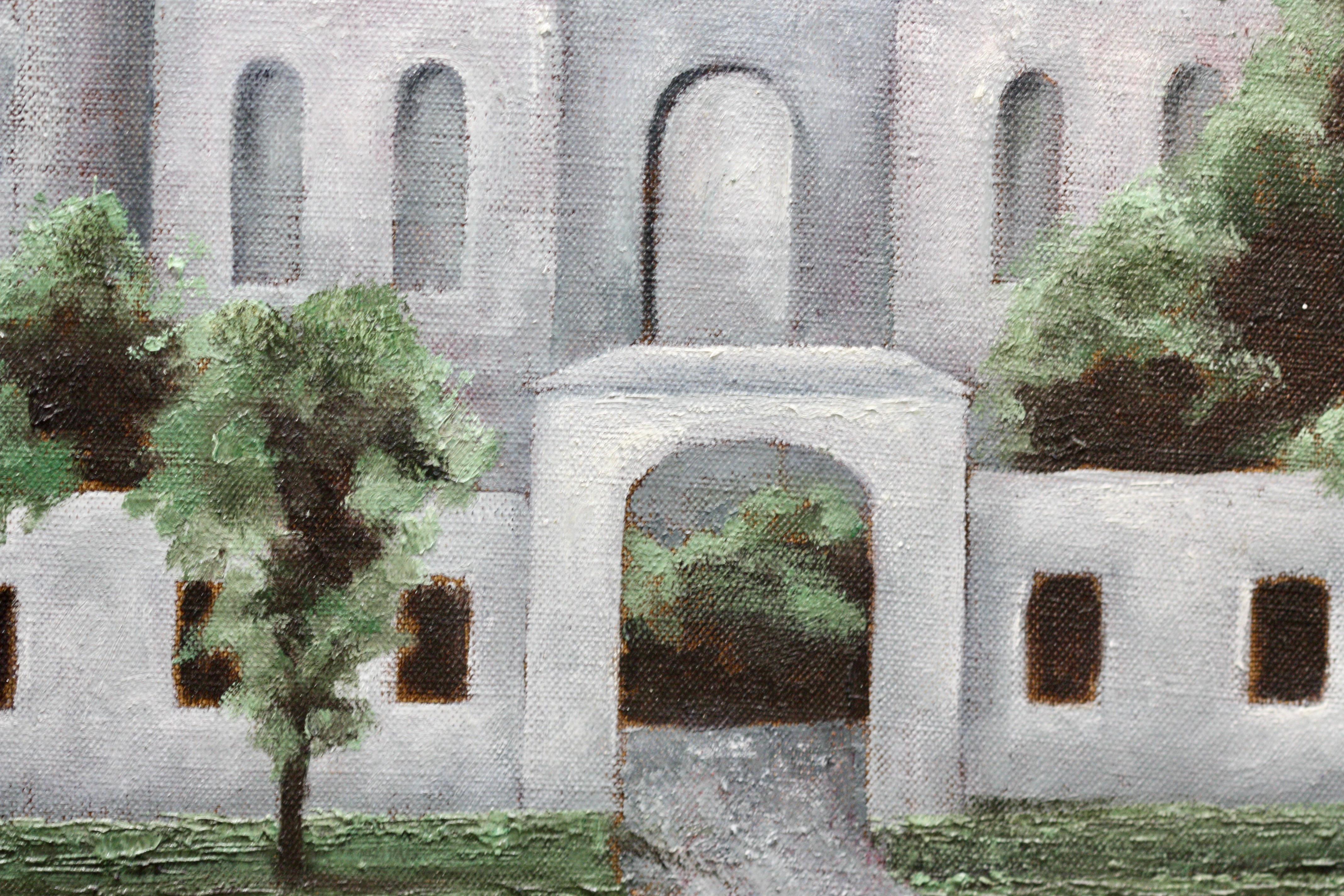 Jean-Pierre Capron '1921-1997' „La Mosquee Bleue D'istanbul“, Öl auf Leinwand im Zustand „Gut“ im Angebot in West Palm Beach, FL