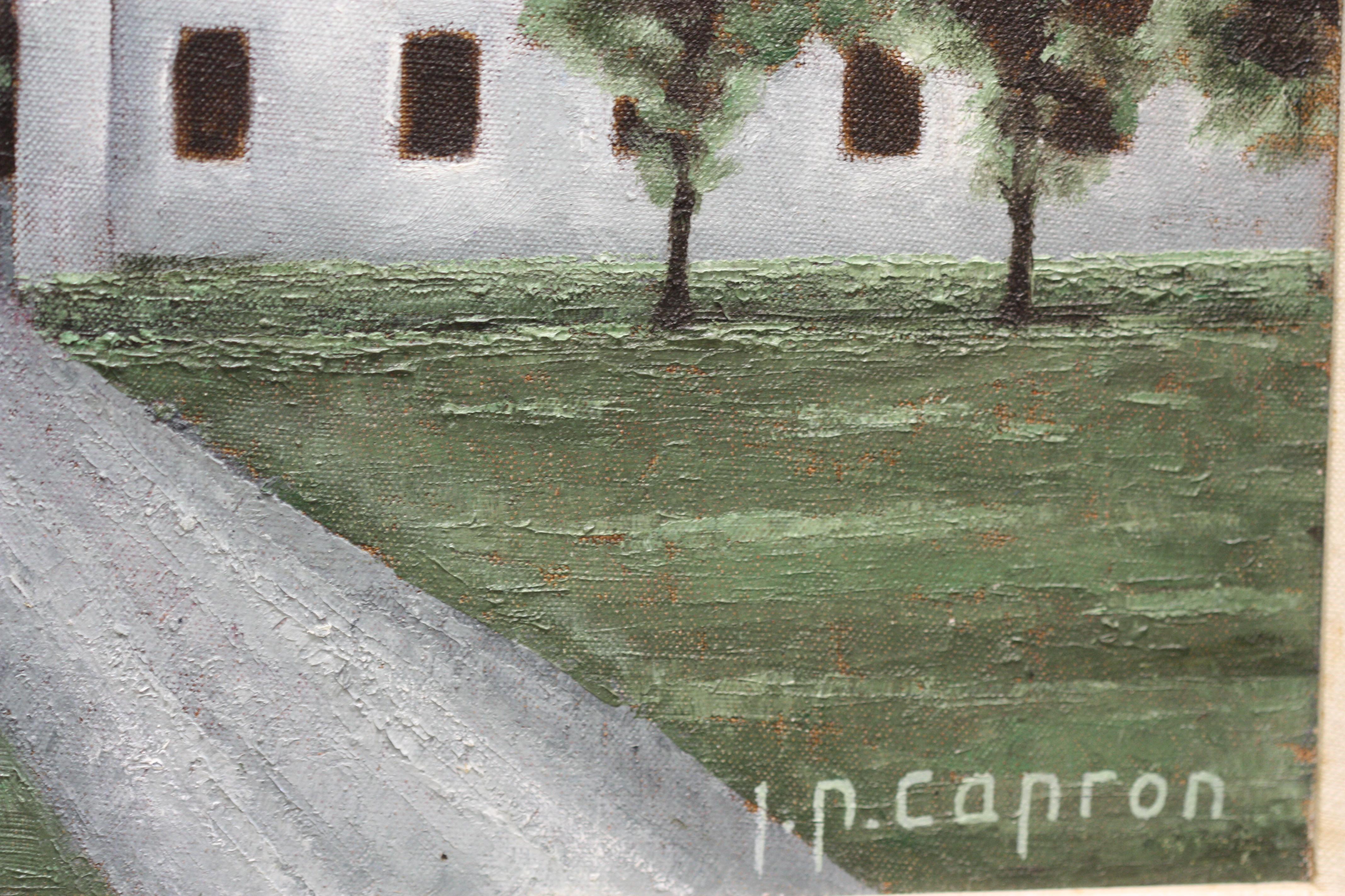 Jean-Pierre Capron '1921-1997' „La Mosquee Bleue D'istanbul“, Öl auf Leinwand im Angebot 2