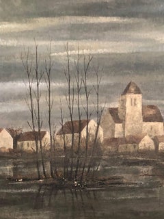Jean Pierre Capron Oil on Canvas Landscape