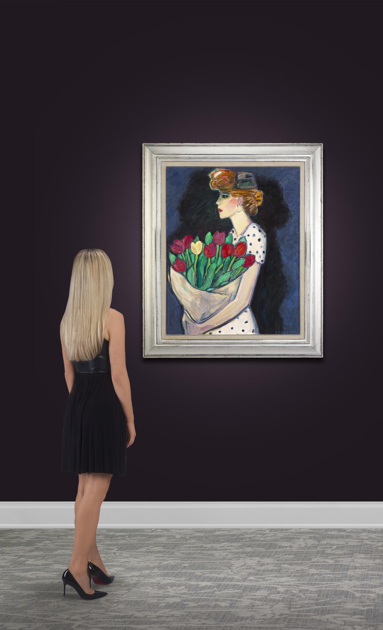 Le bouquet dans les bras by Jean-Pierre Cassigneul For Sale 2