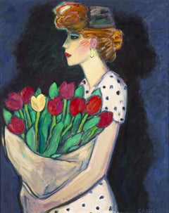 Le bouquet dans les bras by Jean-Pierre Cassigneul