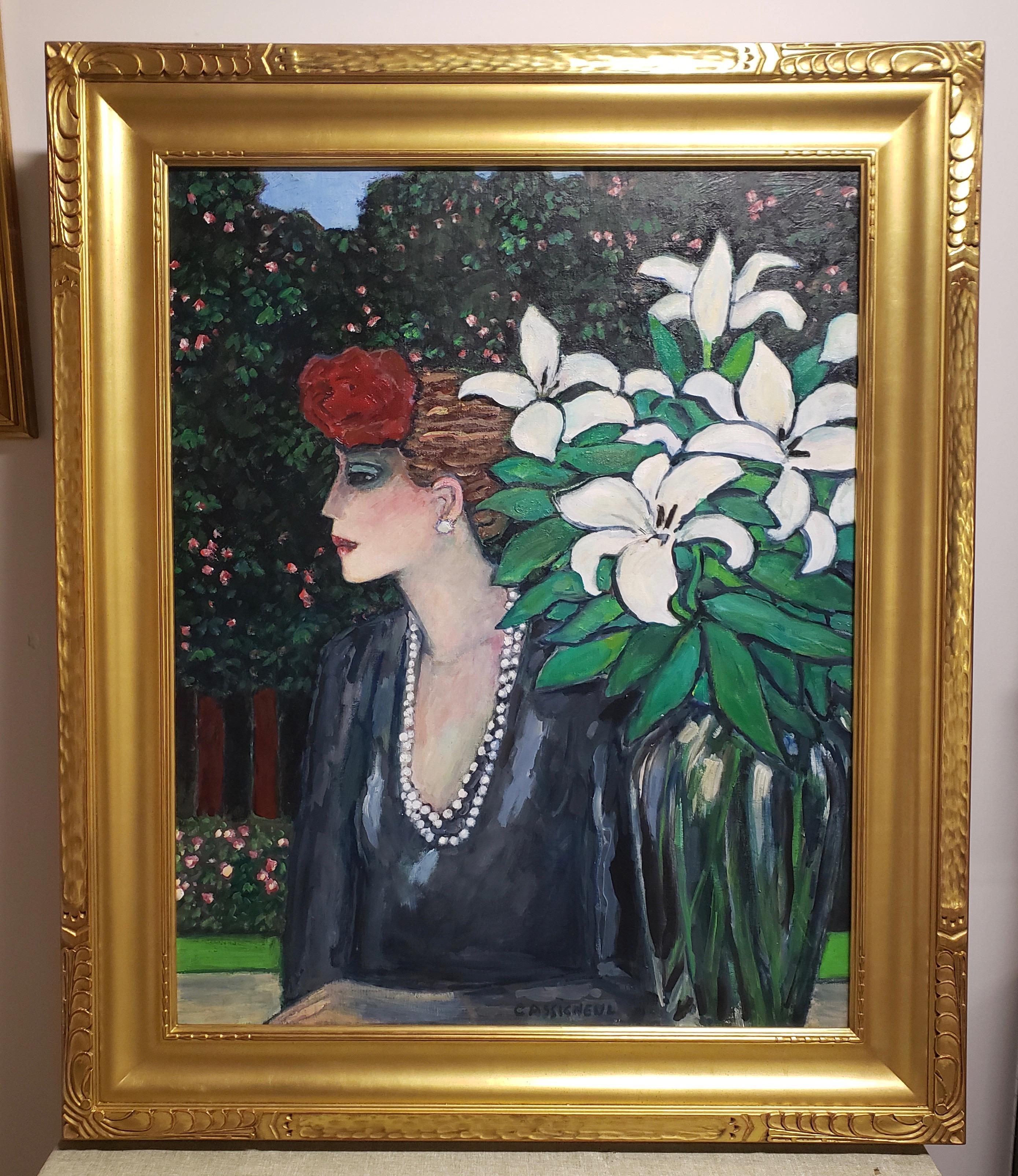 Les Lys - Painting di Jean-Pierre Cassigneul