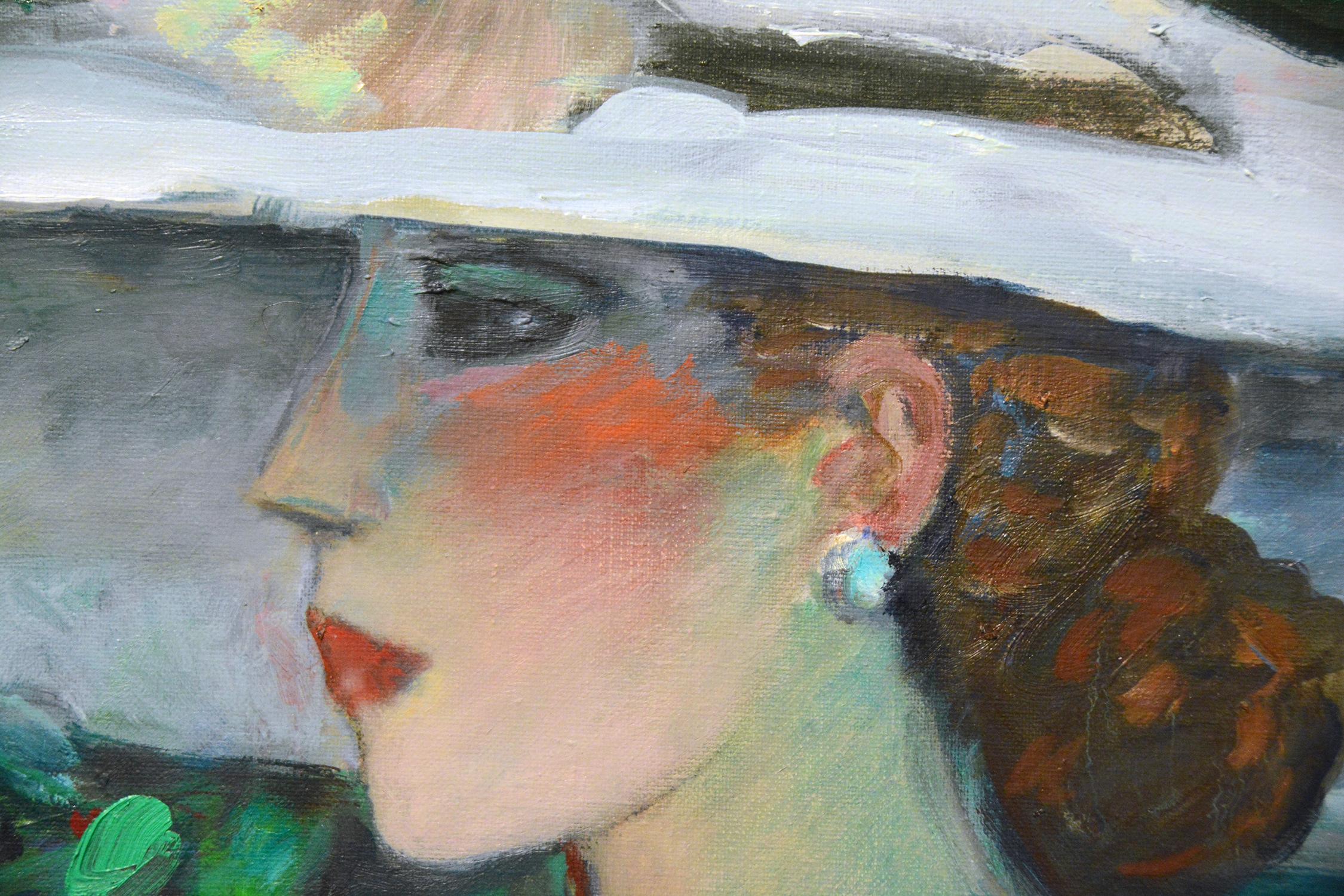 Modern Fauvist Portrait of a Woman by Cassigneul, 