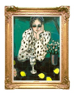 Modern Fauvist Portrait of a Woman by Cassigneul, "Les Citrons"