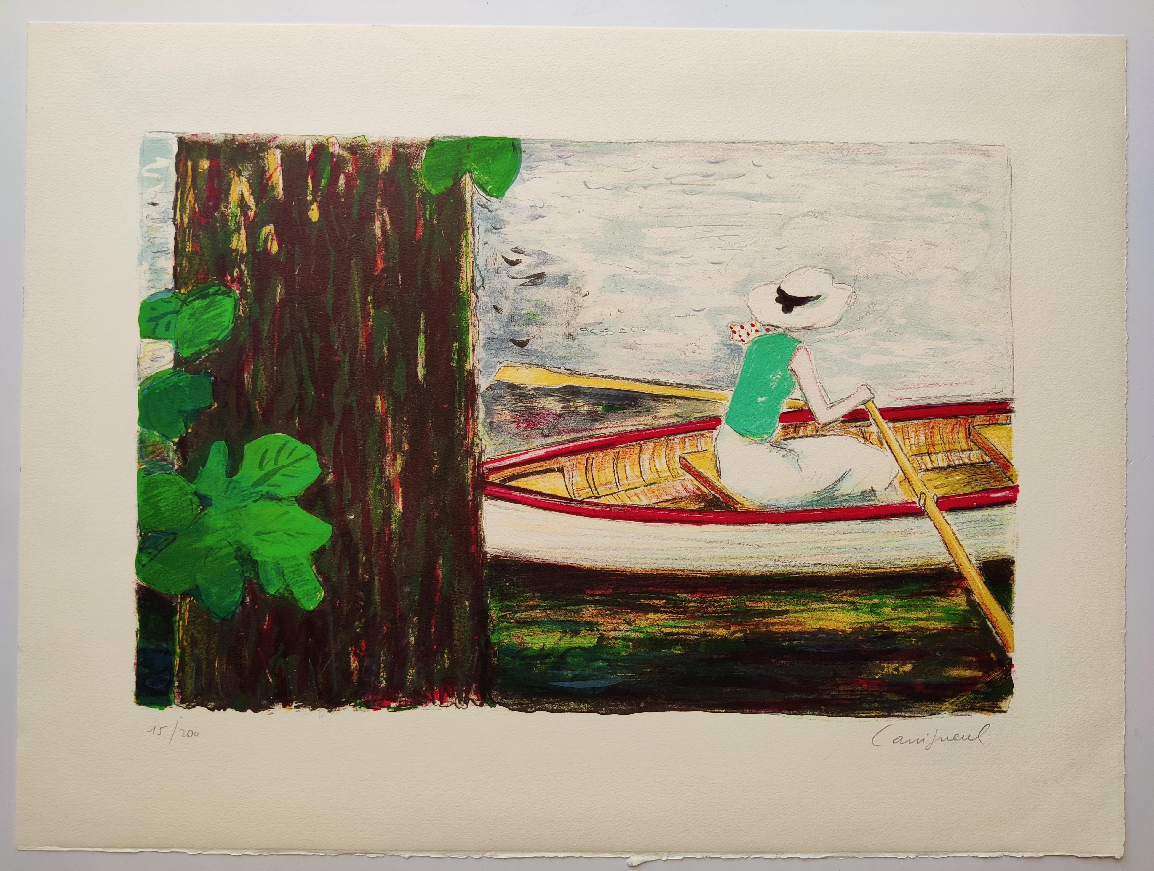 Jean-Pierre Cassigneul 
Title: Boat, 1973
Lithograph 
Edition 15 /200 lower left
Hand Signed lower right
Image size: 49 x 32.5 cm
Sheet size: 62.5 x 45.8 cm

