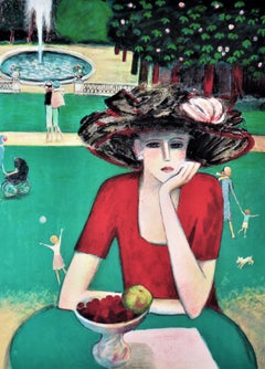 „La Douceur du Printemps“  Große Farblithographie