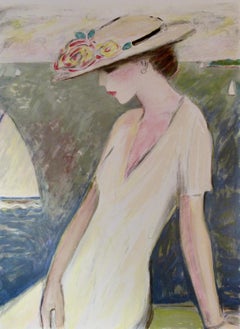 "Le Bonheur Entrevu" Große Farblithographie