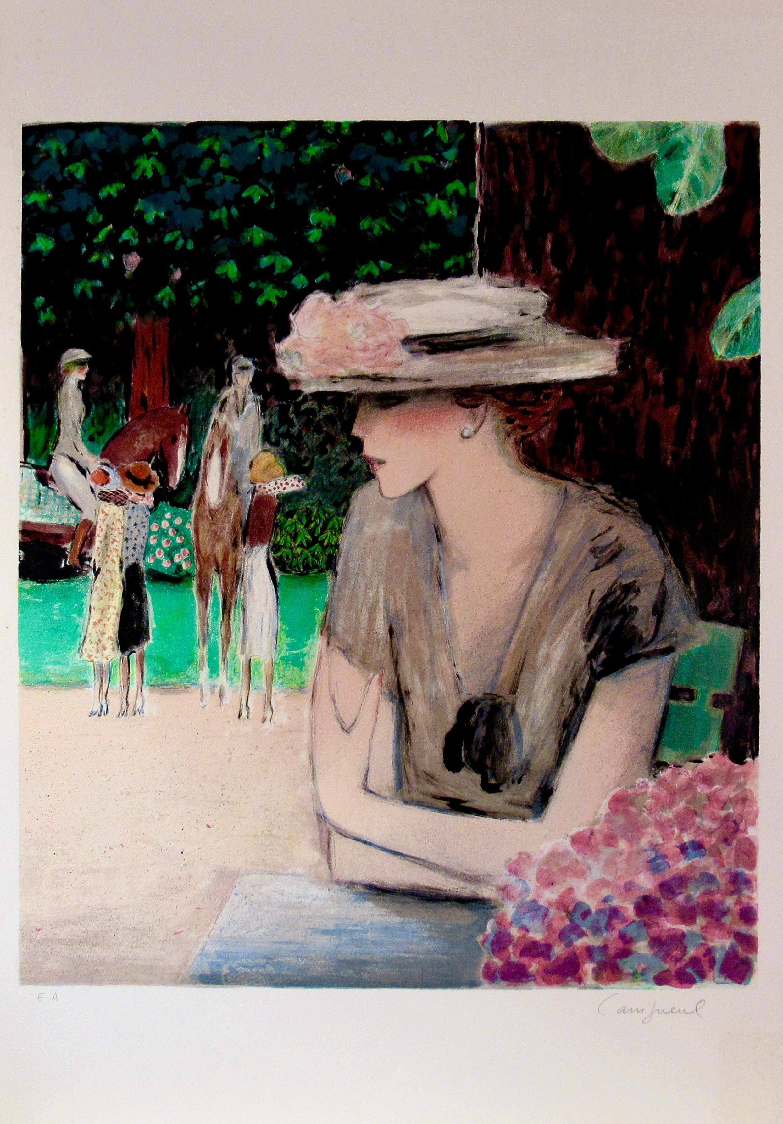 Jean-Pierre Cassigneul Figurative Print – Les Cavaliers