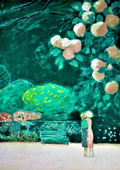 "Les Fausses Confidences" Gran litografía original en color