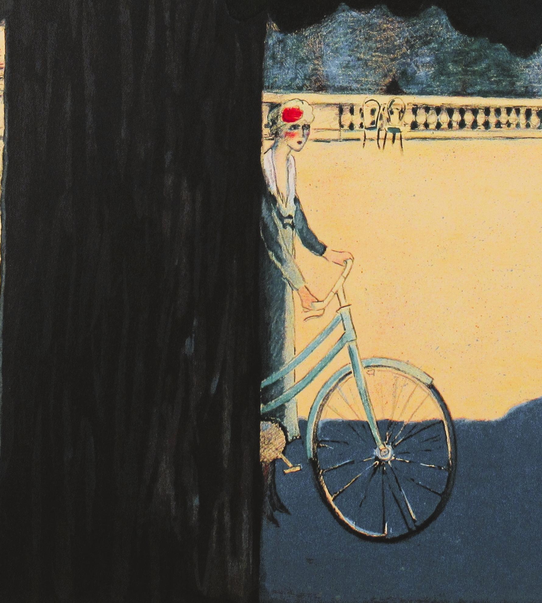 Paroles dans un Parc - Post-impressionnisme Print par Jean-Pierre Cassigneul