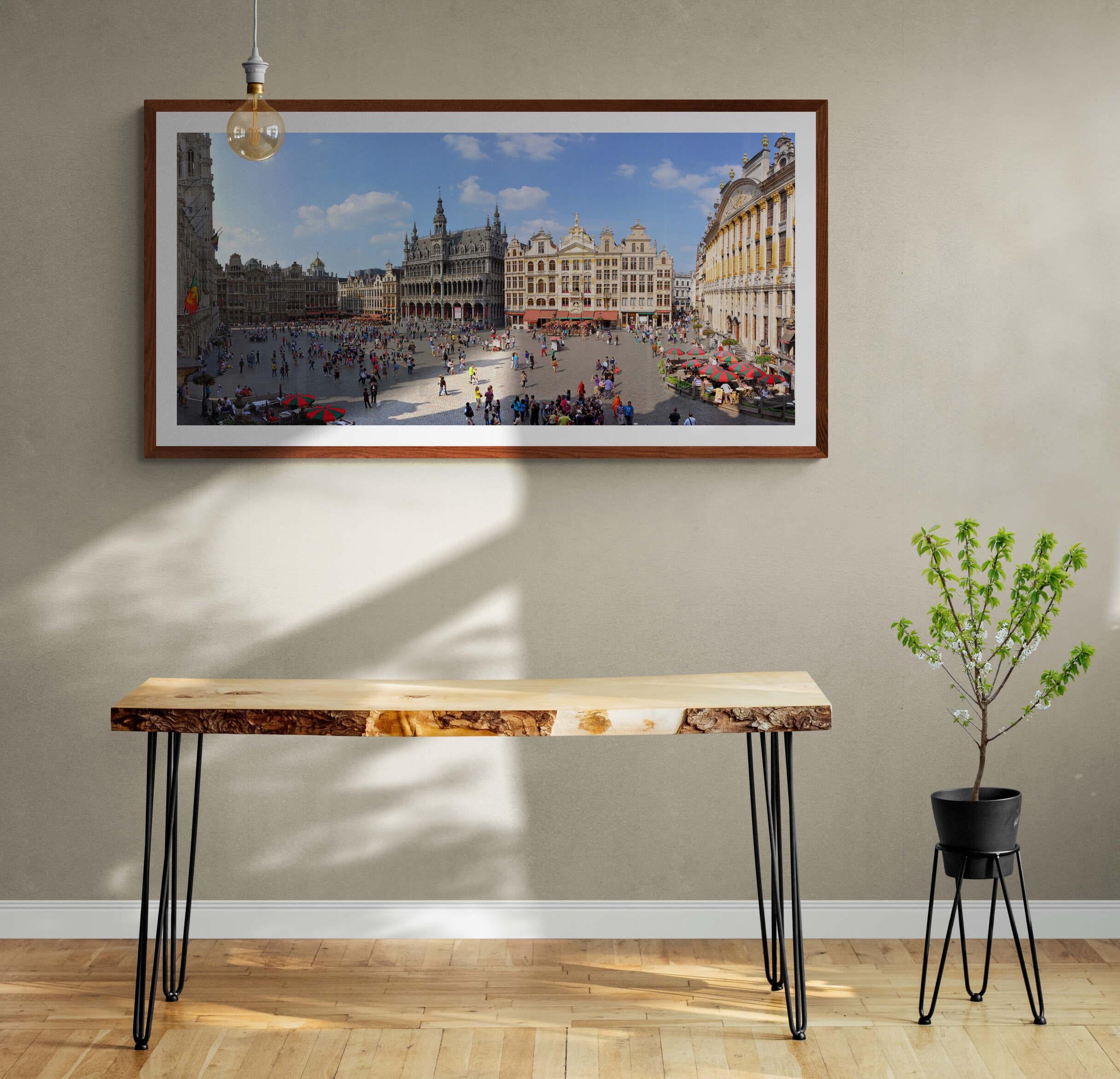 Brussels Grand'Place - Summer 2013 - Contemporary Panoramic Color Photography For Sale 1