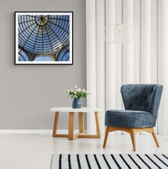 Galleria Umberto 1er de Napoly - Italia- Fotografía panorámica en color con marco completo