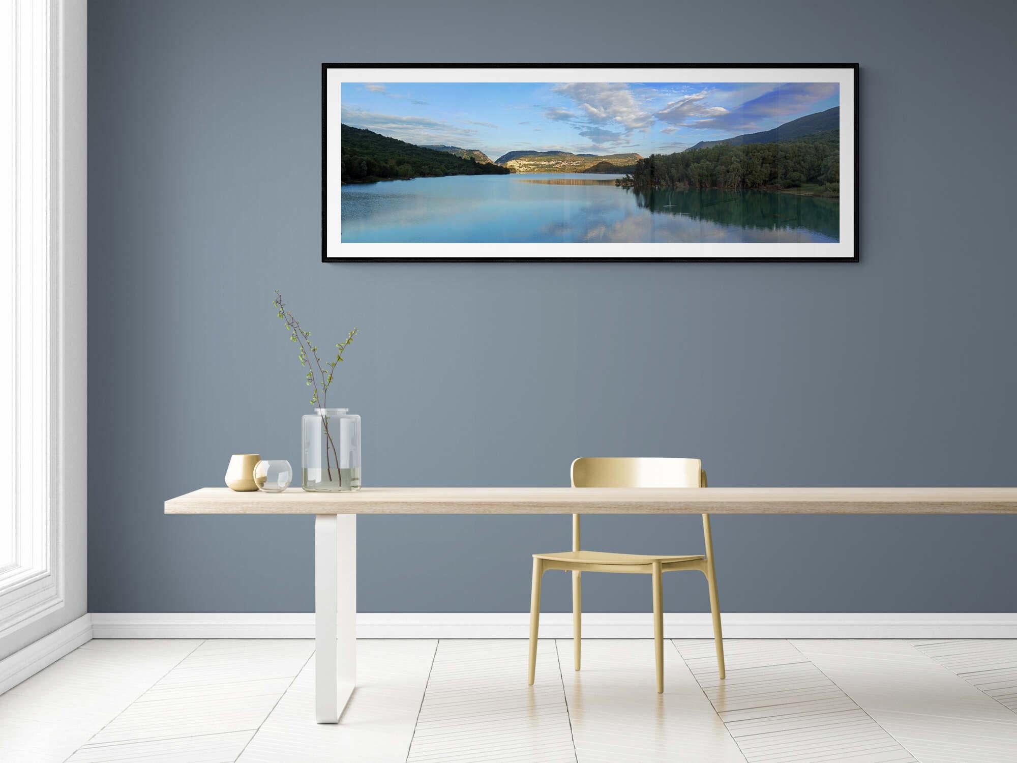 Lake of Barrea (Abruzzo) - Italy  -  Contemporary  Panoramic Color Photography For Sale 1