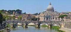 Ponte Vittorio Emmanuel II - Roma -  Contemporary Panoramic Color Photography