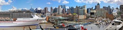 Skyline from the Intrepid museum, NYC - Contemporary Panoramic Color Photography