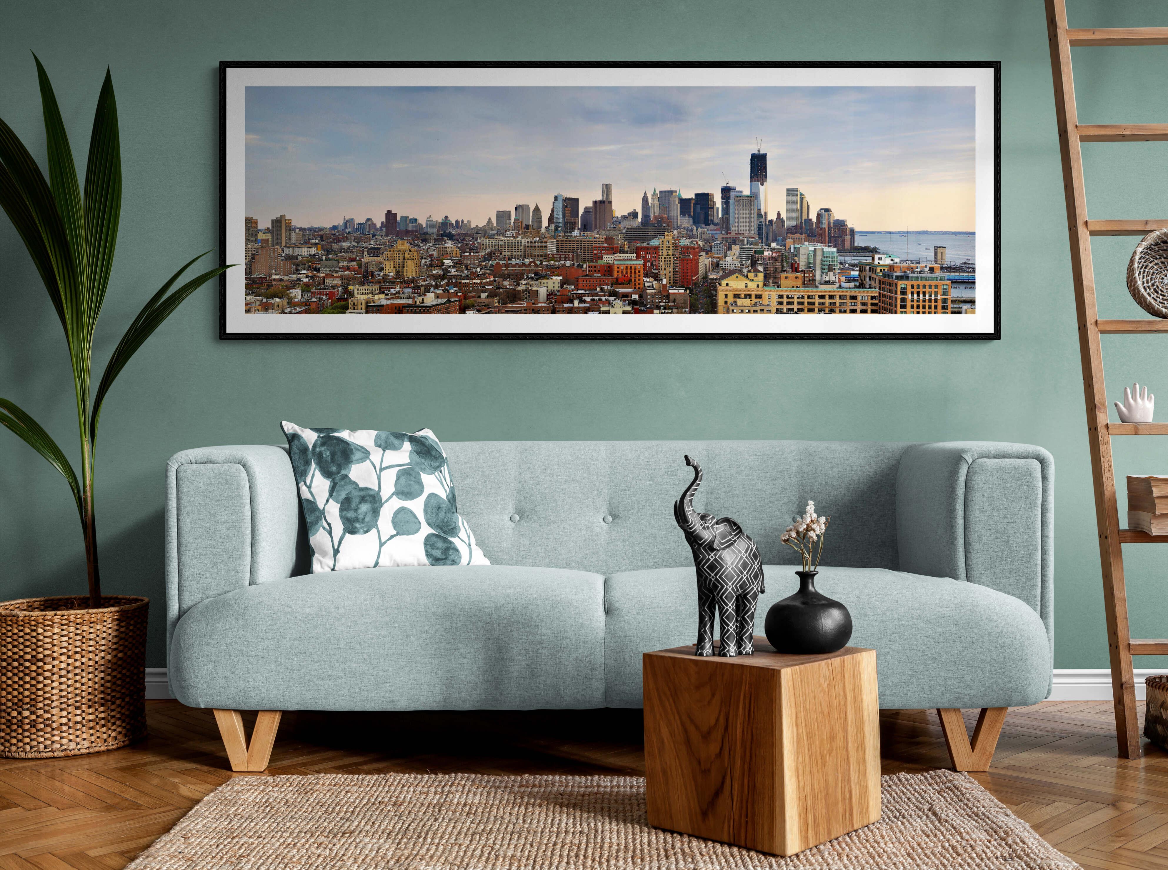 Süd-Manhattan von Chelsea area NYC - Contemporary Panoramic Color Photography im Angebot 2