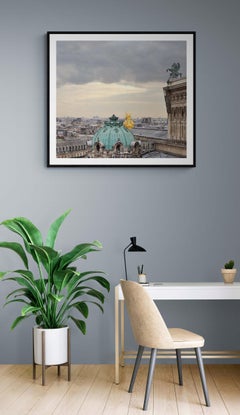 Southbound skyline of Paris (France) - Contemporary Panoramic Color Photography