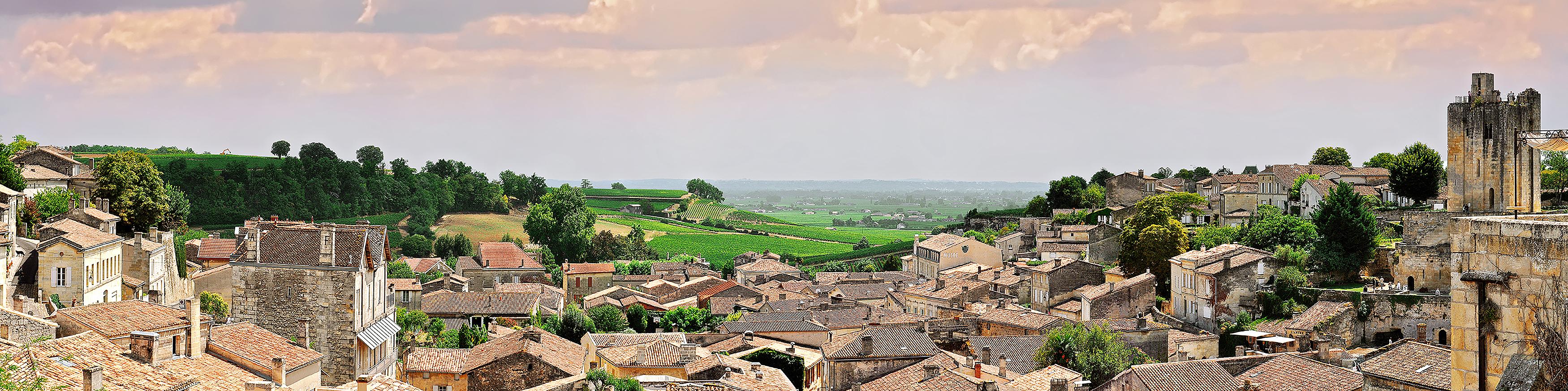 The village of Saint-Emilion (France) - Contemporary Panoramic Color Photography