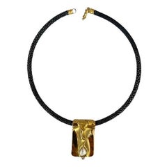 Jean-Pierre De Saedeleer (1946-2022) 18 kt gold Necklace with pendant