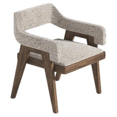 Jean Pierre Dining Chair, Solid Oak & Fabric, Modern Design, CUstomizable