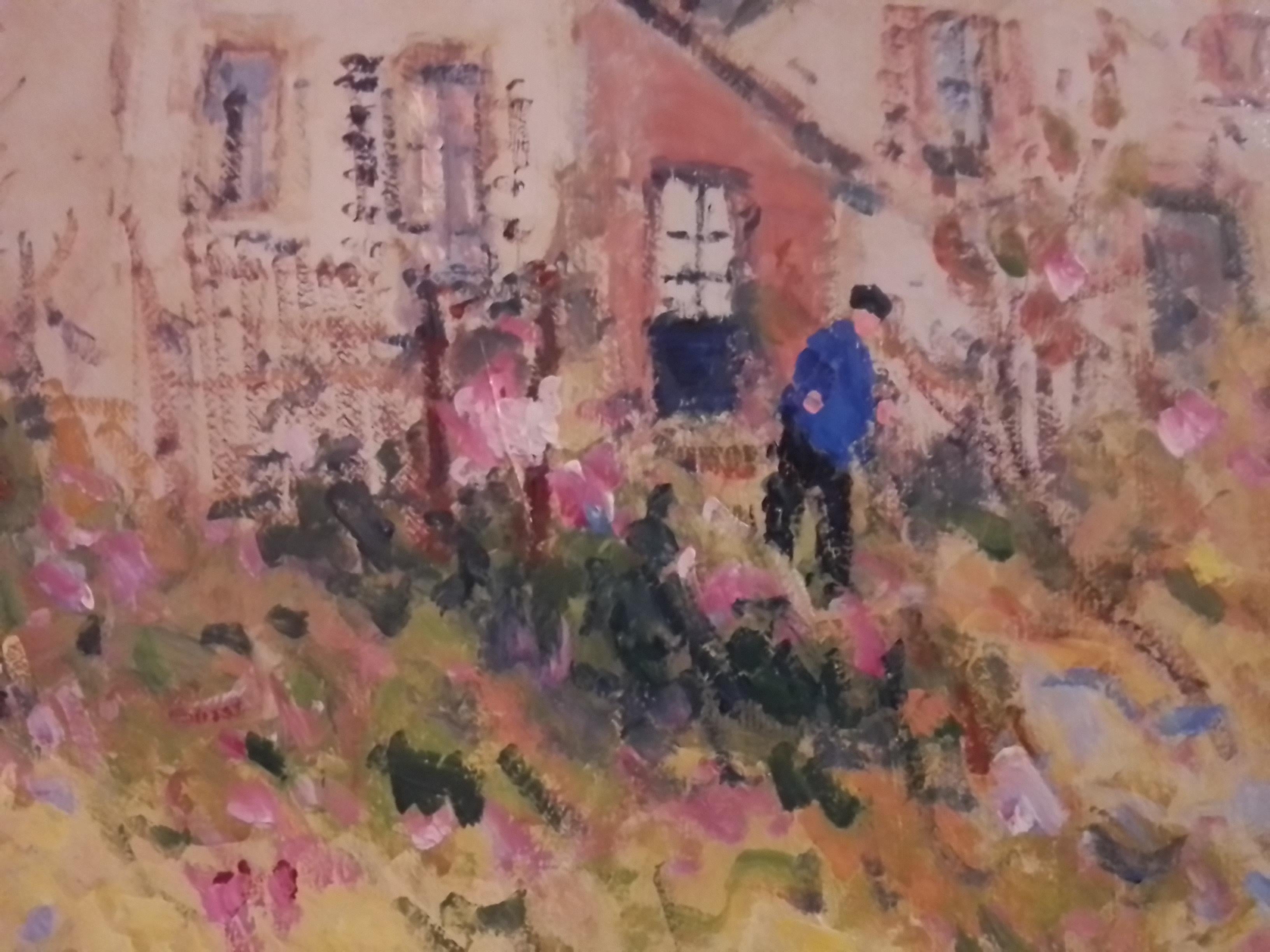 Erstklassiger Zustand. Nie wiederhergestellt. Maße mit Rahmen 68 x 78 cm

Jean Pierre Dubord wurde 1949 in Rouen geboren. Nachdem er einige Jahre auf dem französischen Land verbracht hatte, kehrte er in seine Heimatstadt zurück, um die Umgebung