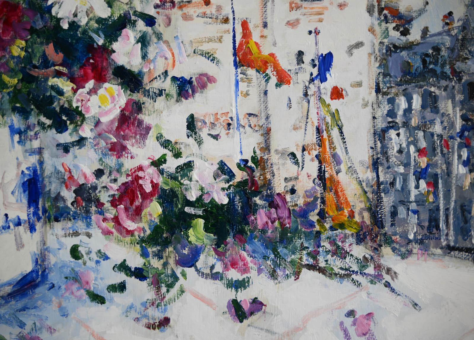 Jean Pierre DUBORD (né en 1949)

Le bouquet à Honfleur

Oil on canvas
Size: 55 x 46cm
Signed lower right.
Titled and signed on the back.

Table in perfect condition.
Beautiful modern frame
Size with frame: 58 x 49 cm

Sold with invoice and