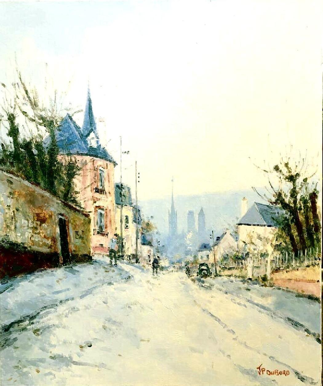 Vintage french Impressionism by Jean Dubord - oil signed - Painting by Jean-Pierre Dubord