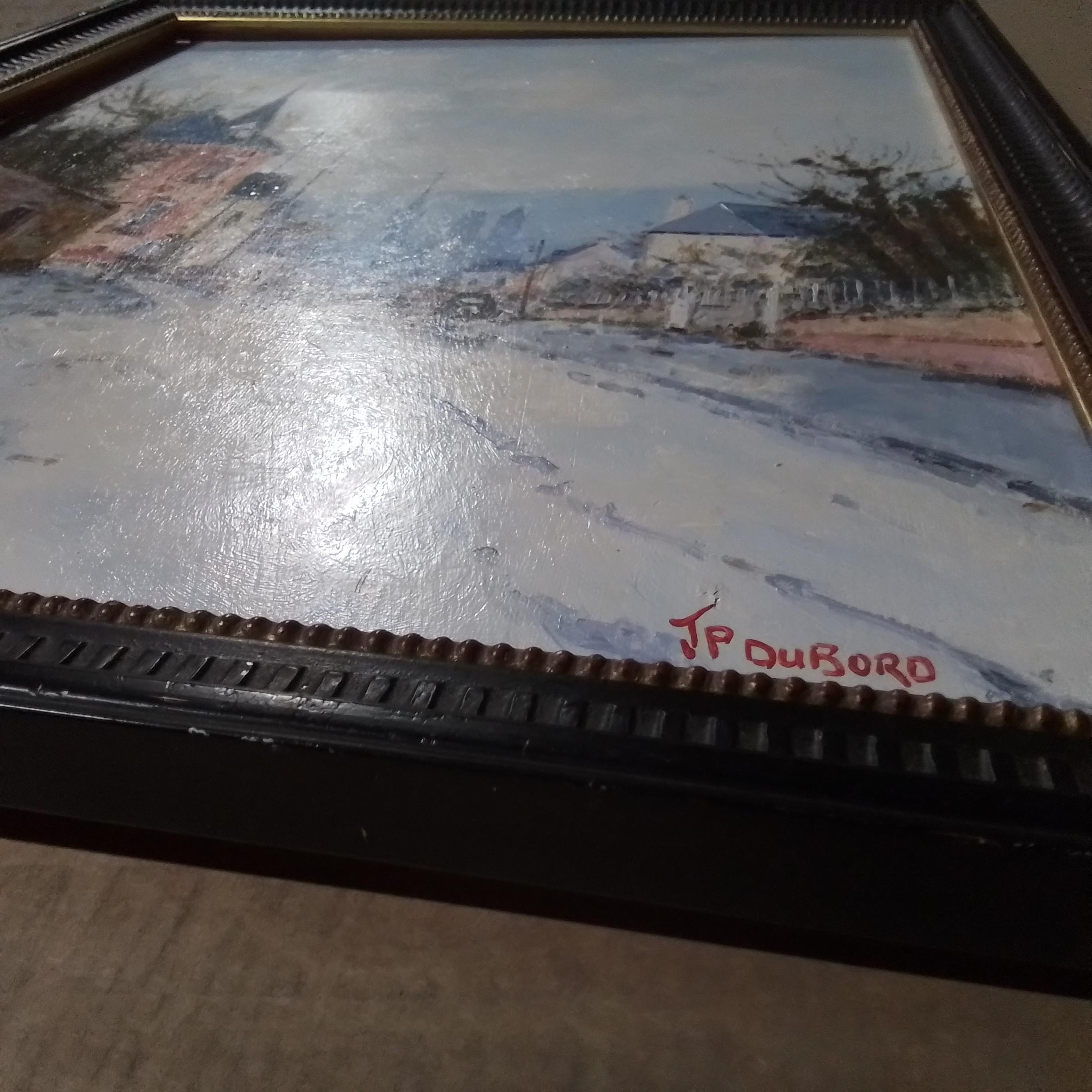 Vintage french Impressionism by Jean Dubord - oil signed For Sale 5