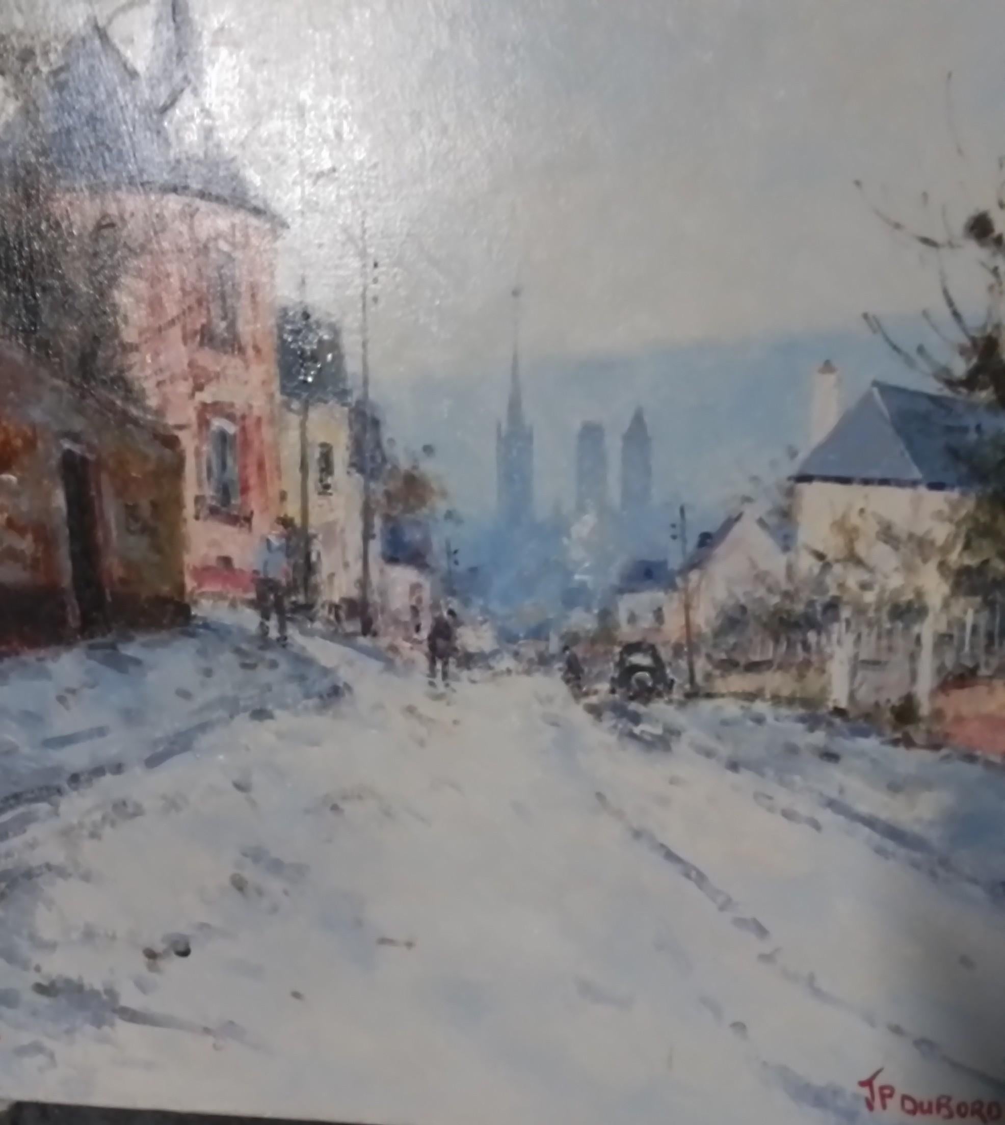 Vintage french Impressionism by Jean Dubord - oil signed For Sale 2
