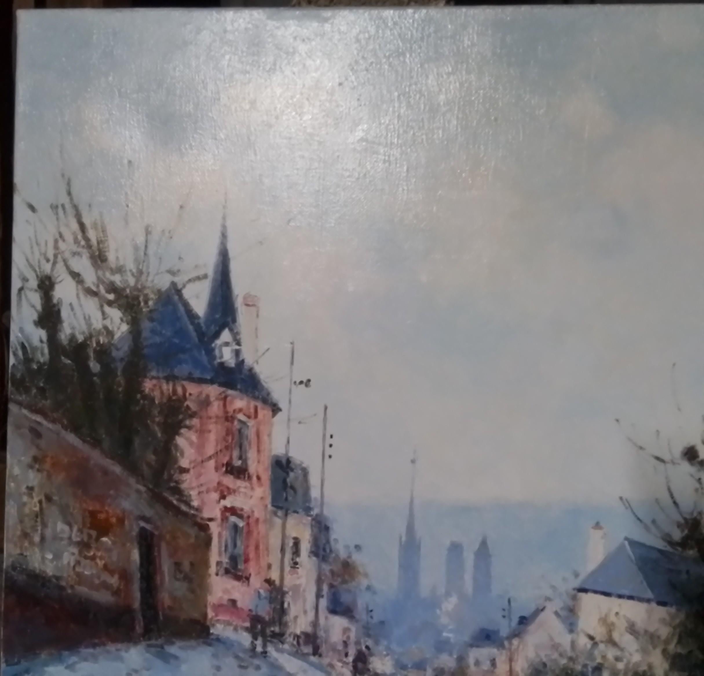 Vintage french Impressionism by Jean Dubord - oil signed For Sale 3