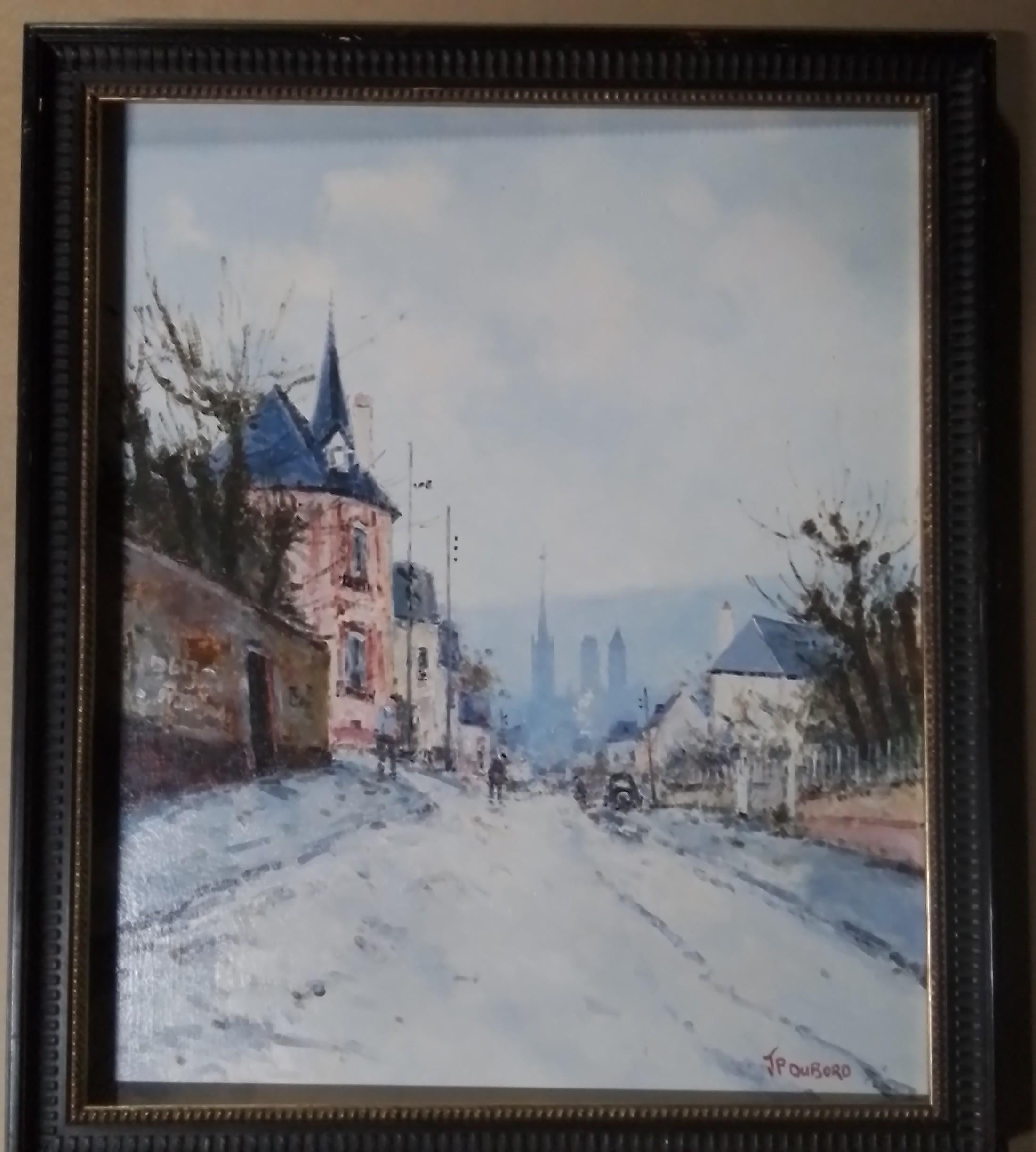 Vintage french Impressionism by Jean Dubord - oil signed For Sale 4