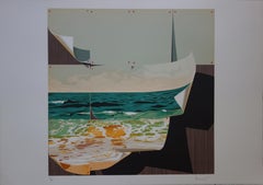 Surrealist Beach - Original handsigned lithograph