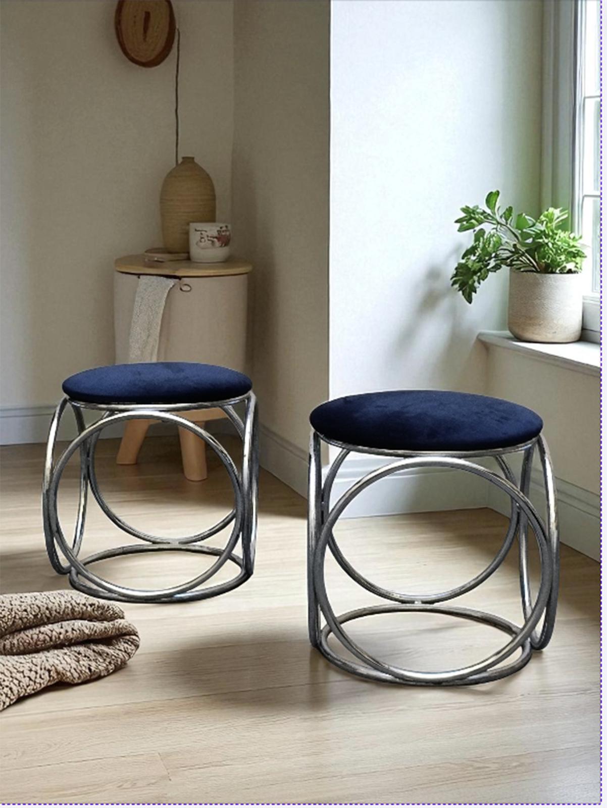 Steel Jean-Pierre Laporte Design Tubular Circle Stool, France 1970s For Sale