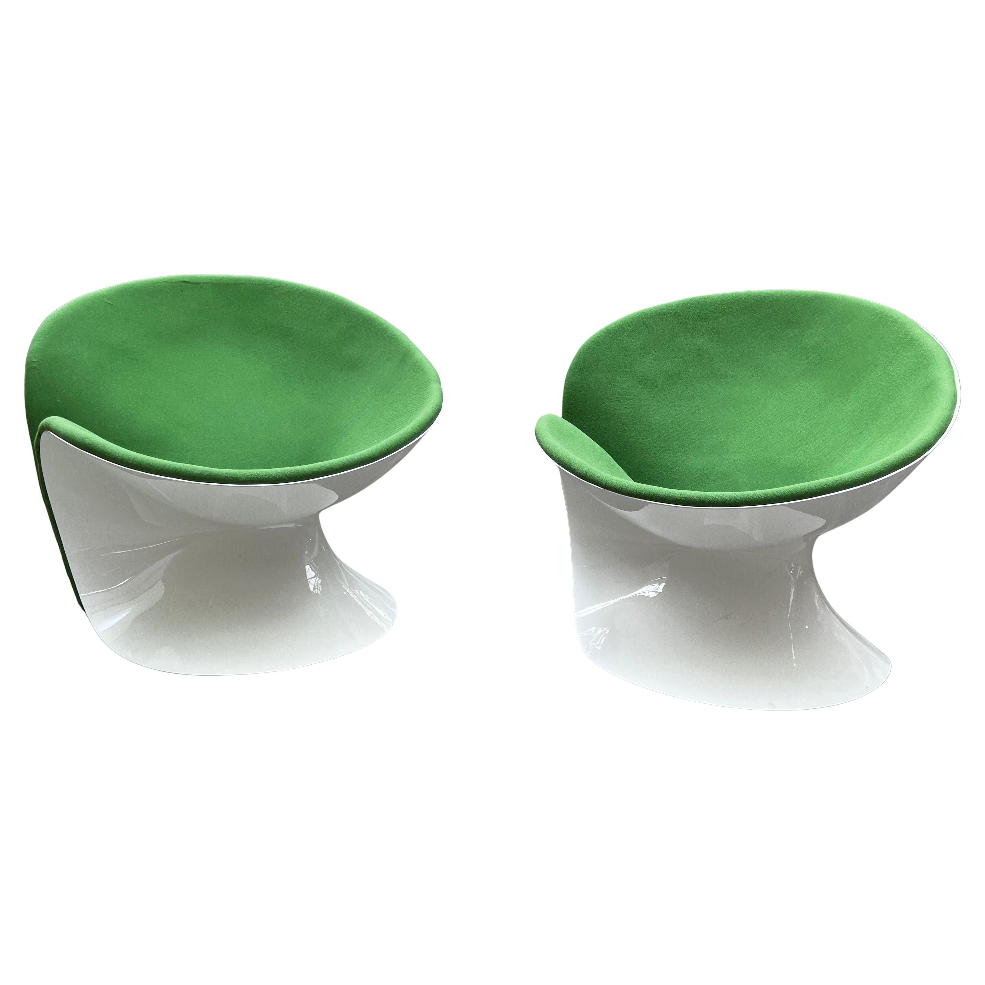 Jean-Pierre Laporte  Pair of “Girolle” armchairs