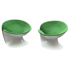 Jean-Pierre Laporte  Paire de fauteuils "Girolle